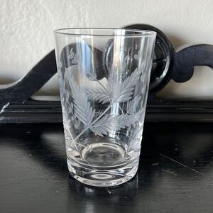 Pottery Barn Etched Glass